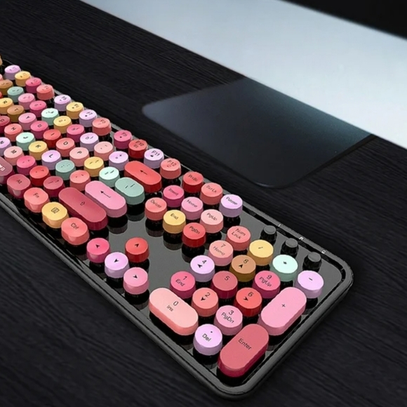 Mofii Sweet 2.4G Wireless Keyboard Mouse Combo, Black Mixed - Picture 5 of 8